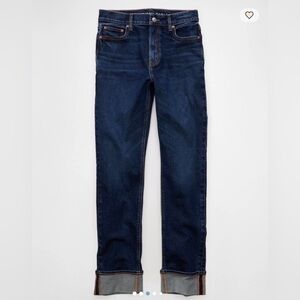 American Eagle Super High Waisted Straight Jeans